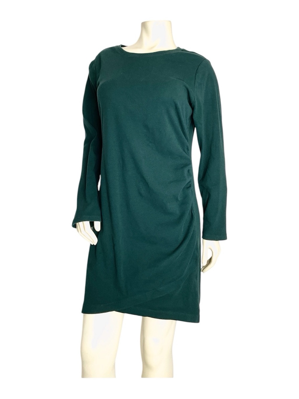 Nine West Forest Green Long Sleeve Shift Dress Size XL